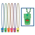 33" Beads w/ Matching Translucent Shot Glass w/ Custom Printed Decal